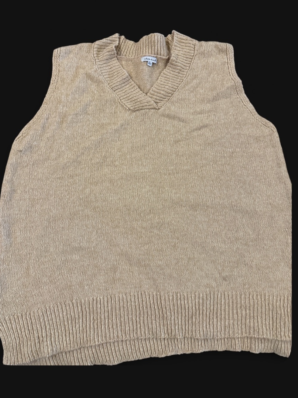 🤎White Birch Oatmeal Oversized Sweater Vest